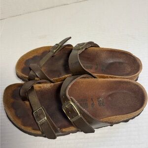 Birkenstock Kids Women Dark Brown Sandals 38